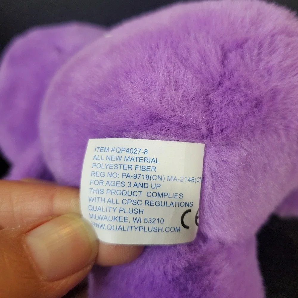 Quality Plush Brand Purple Hippo‎ Plush 8